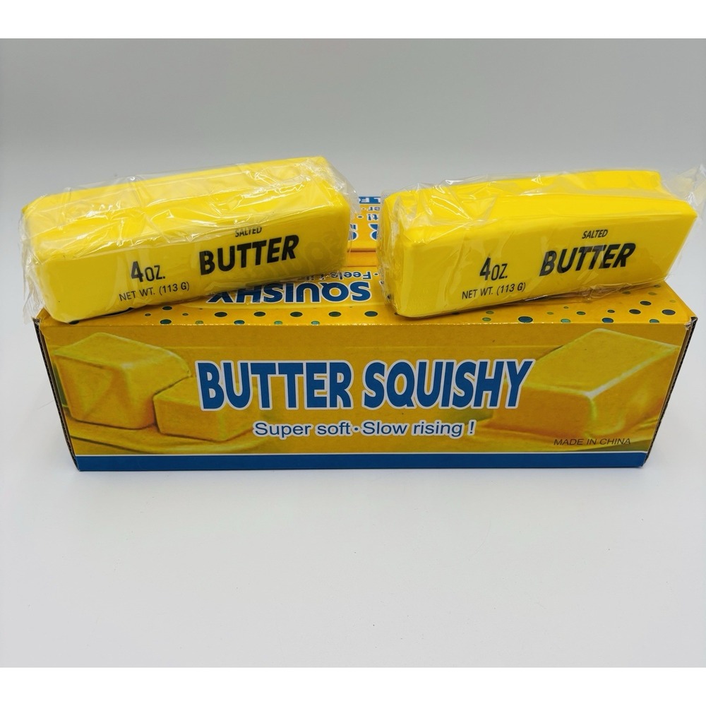 2 Pack Viral Butter Squishy 4oz Slow Rising Sensory Fidget Stress Relief Toys